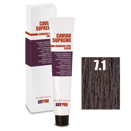 Kepro Caviar Supreme hair color Blonde Ash 7.1 100ml