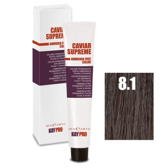 Kepro Caviar Supreme hair color Light Blonde Ash 8.1 100ml