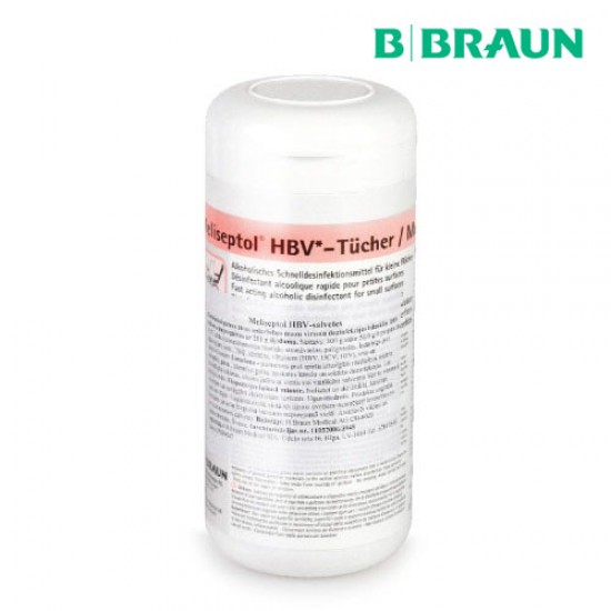 BBraun Meliseptol HBV Tissues 100 wipes