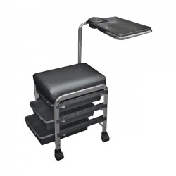 Salon seat for pedicure & manicure "CH-5005" (Black)