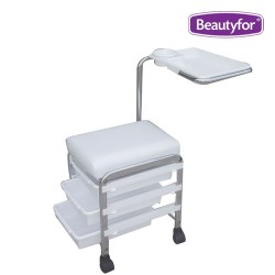 Salon seat for pedicure & manicure "CH-5005" (White)