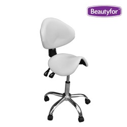 Salon Saddle Stool CH-854 (White)