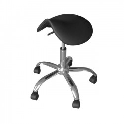Beautician Saddle Stool black