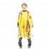 Children's hairdressing cape yellow with colorful print 83x125cm