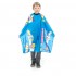 Children's hairdressing cape blue with colorful print 83x125cm