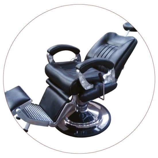 Hydraulic Barber Chair in Black unit 8771-1 Hydraulic Barber Chair in Black unit 8771-1
