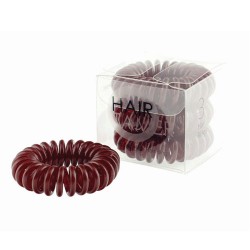 Elastic bands for hair The Traceless Hair Tie A-201 brown 3pcs.