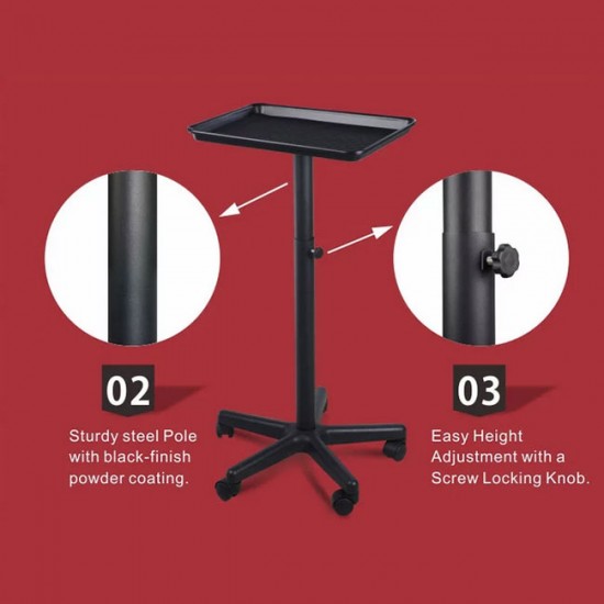 Portable metal tray for instruments T-011
