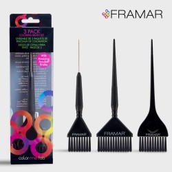Framar Universal Coloring Brush Set Black 3 Pack