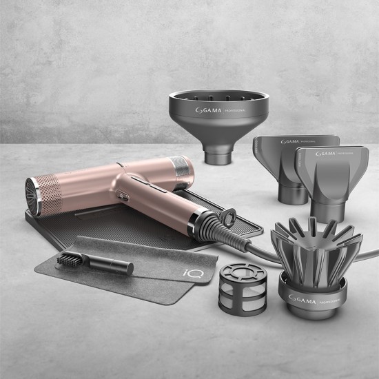Gama iQ3 Perfetto hairdryer pink gold