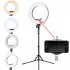 Make-up LED lamp for photo with stand (black)