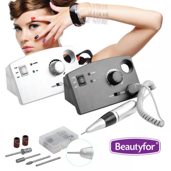 Electric Nail Drill Machine Beautyfor 35000 RPM Black