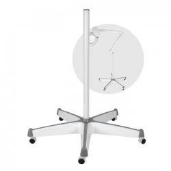 Mobile Base for LED and Fluorescent Lamps