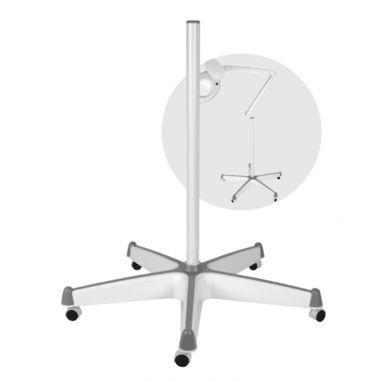 Mobile Base for LED and Fluorescent Lamps