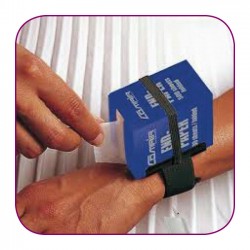 Wrist dispenser with velcro seal